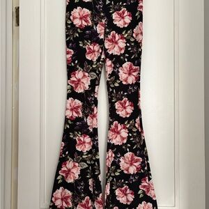 Floral Bell Bottom Pants